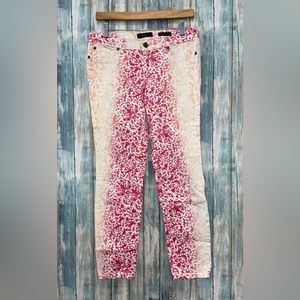 Faded Floral Jeans by Jessica Simpson